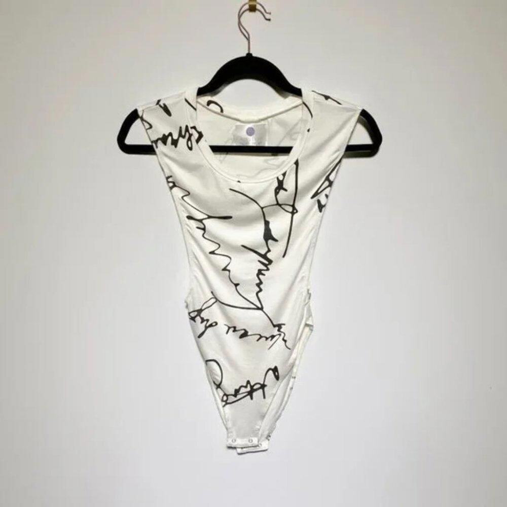 OKERA BANKS Stylish Abstract Art Bodysuit